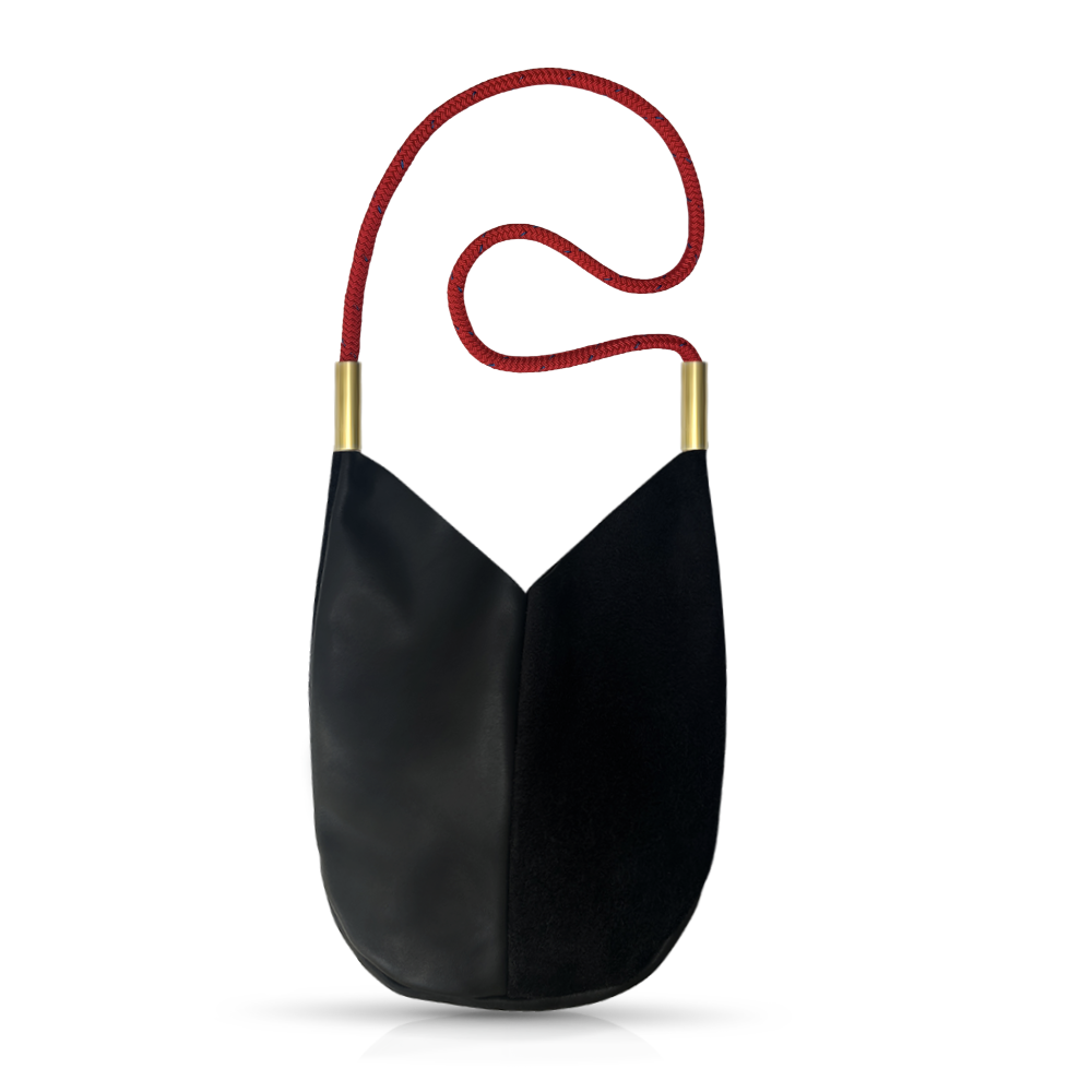 Mermaid Purse #Rope Color_Winterberry Red#Rope Handle Length_Shoulder (40")#Add Ons_Handbag Only
