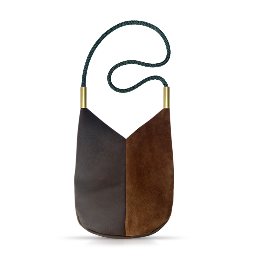 Mermaid Purse #Rope Color_Pine Green#Rope Handle Length_Shoulder (40")#Add Ons_Handbag Only