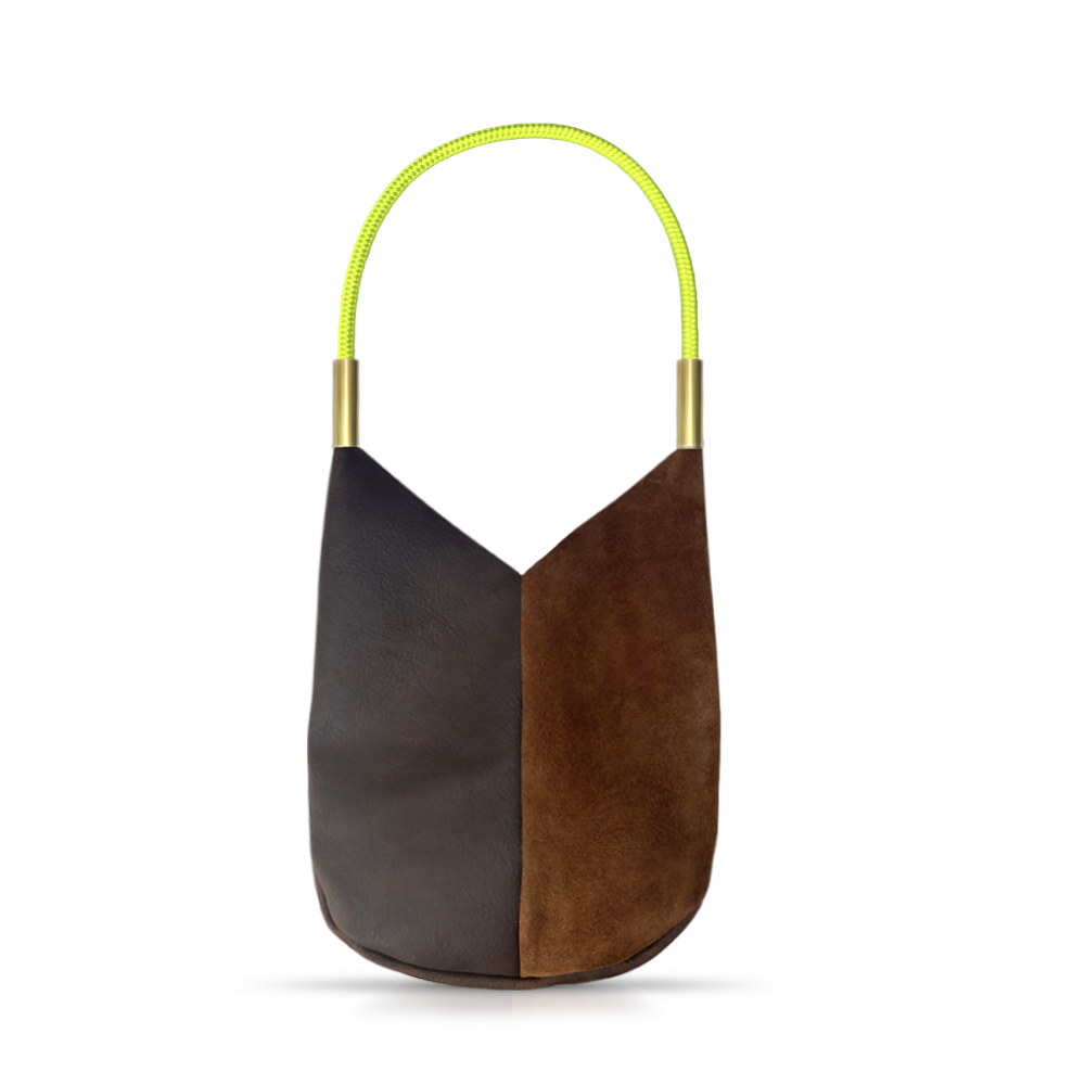 Mermaid Purse #Rope Color_Neon Yellow#Rope Handle Length_Shoulder (25")#Add Ons_Handbag Only