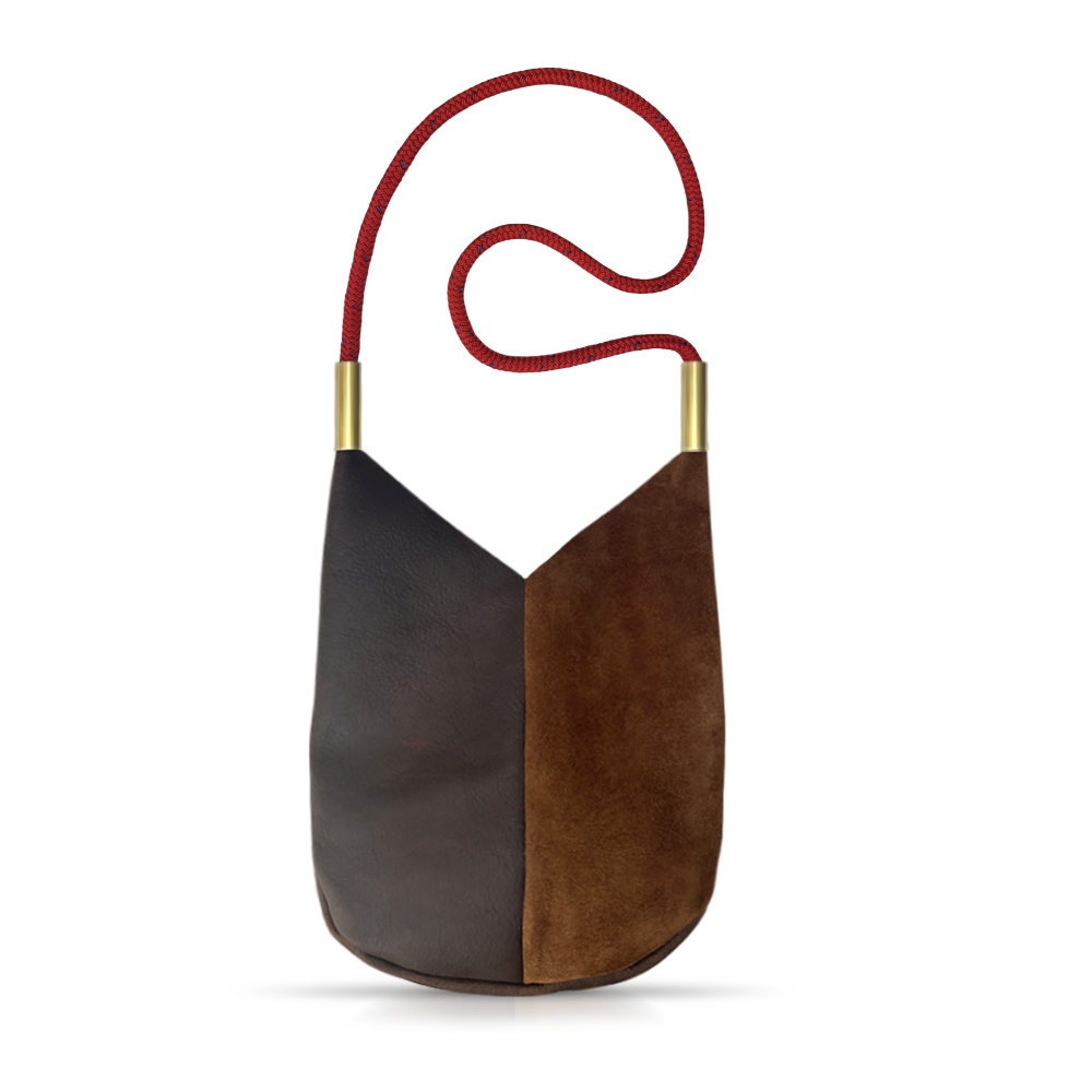 Mermaid Purse #Rope Color_Winterberry Red#Rope Handle Length_Shoulder (40")#Add Ons_Handbag Only