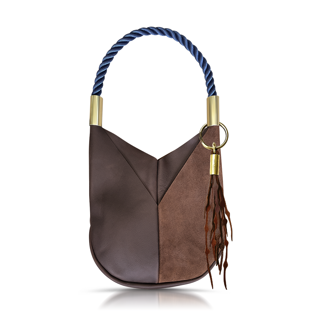 Original Wildwood Bag Large#Rope Color_New England Navy#Add Ons_Add a Matching Seaweed Tassel (save $10)