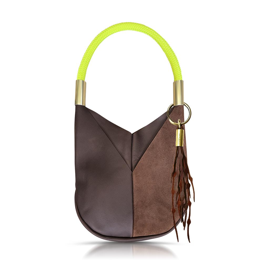 Original Wildwood Bag Large#Rope Color_Neon Yellow#Add Ons_Add a Matching Seaweed Tassel (save $10)