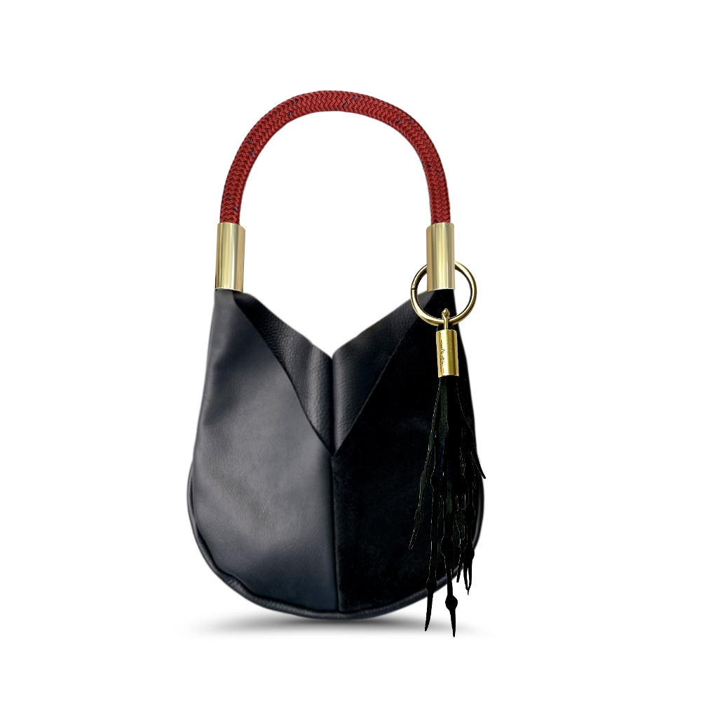 Original Wildwood Bag Small#Rope Color_Winterberry Red#Add Ons_Add a Matching Seaweed Tassel (save $10)