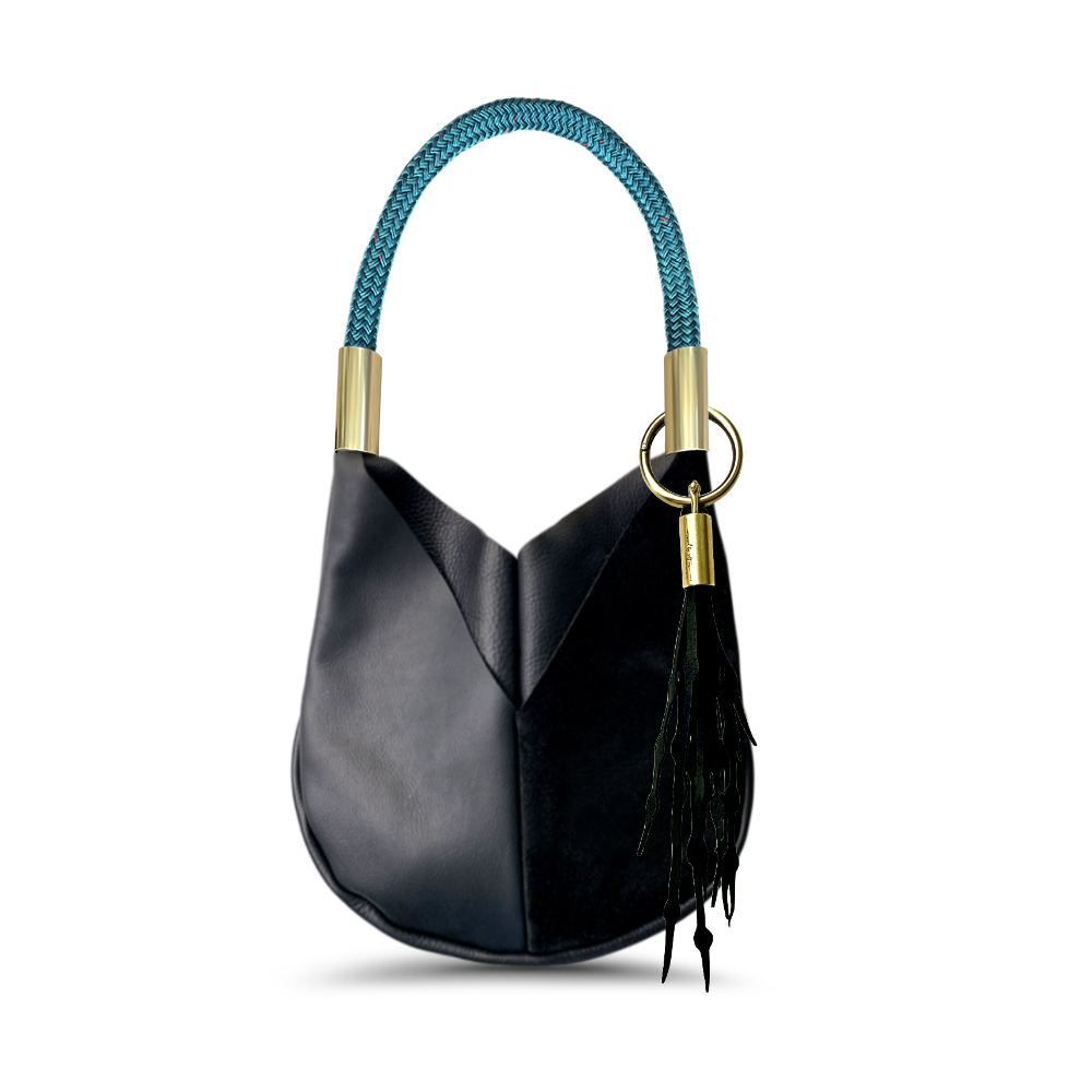 Original Wildwood Bag Small#Rope Color_Seaside Teal#Add Ons_Add a Matching Seaweed Tassel (save $10)