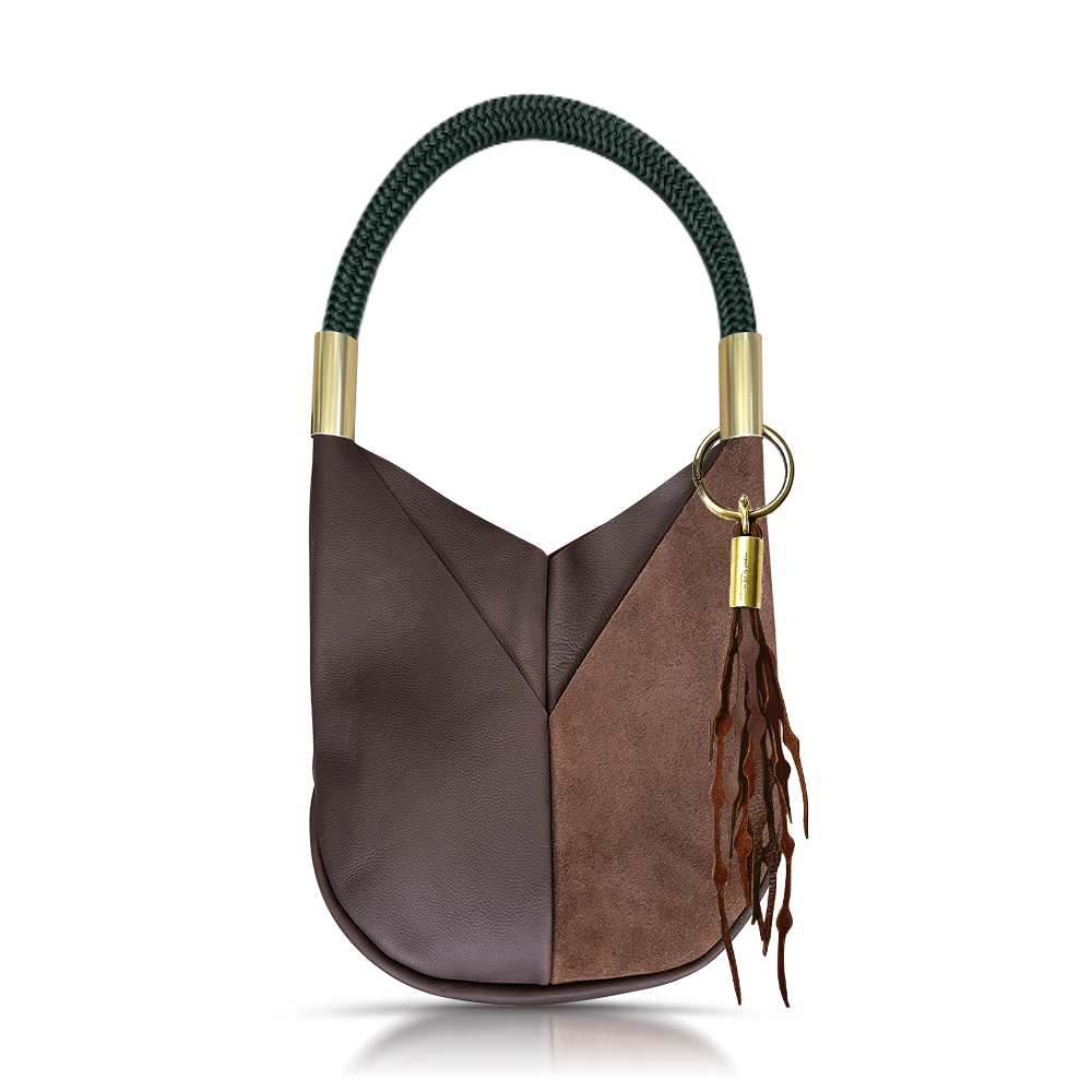 Original Wildwood Bag Large#Rope Color_Pine Green#Add Ons_Add a Matching Seaweed Tassel (save $10)
