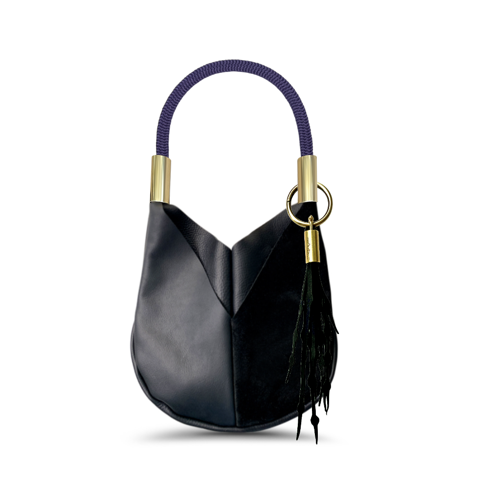 Original Wildwood Bag Small#Rope Color_Purple Mussel Shell#Add Ons_Add a Matching Seaweed Tassel (save $10)