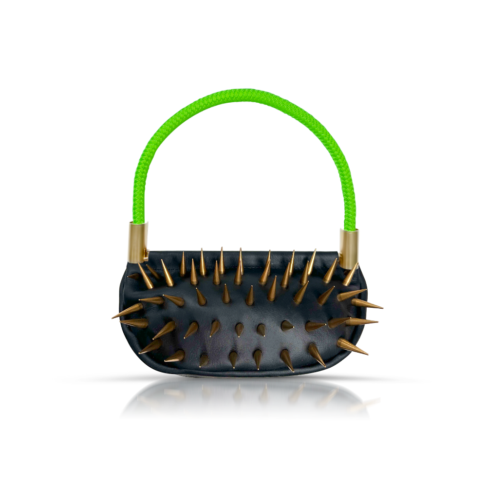 Sea Urchin Bag // Kaiya in Black Leather
