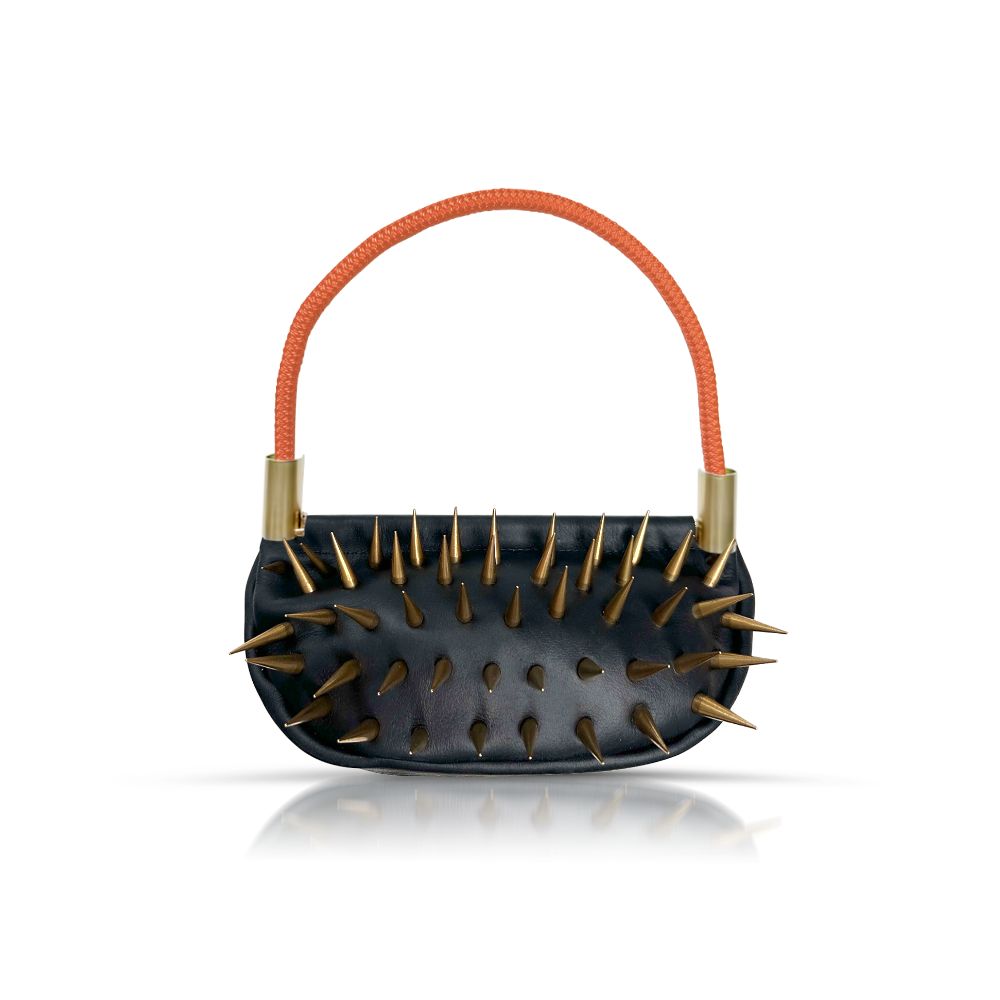 Sea Urchin Bag // Kaiya in Black Leather