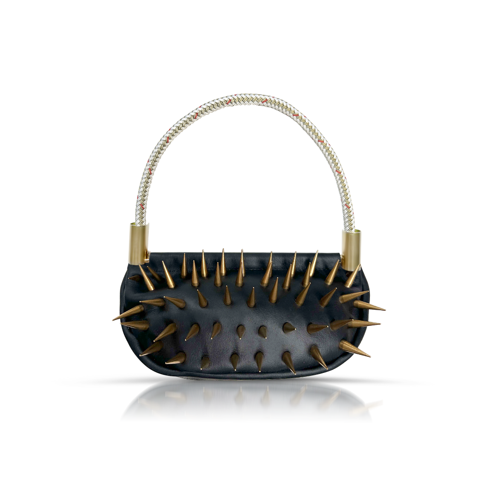 Sea Urchin Bag // Kaiya in Black Leather