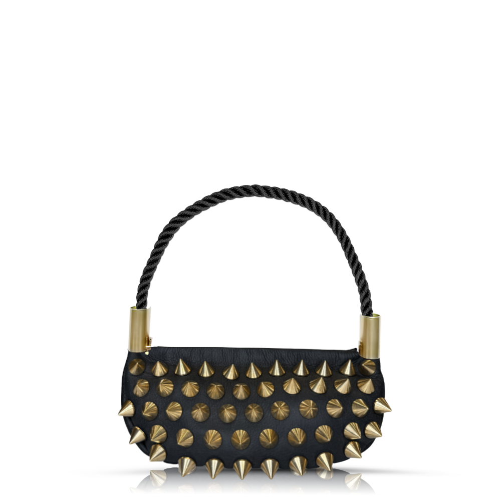 Sea Urchin Bag // Marina in Black Leather
