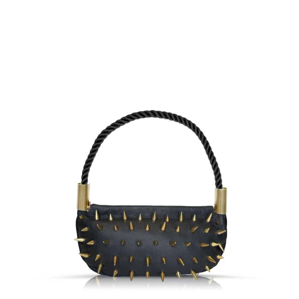 Sea Urchin Bag // Sirena in Black Leather