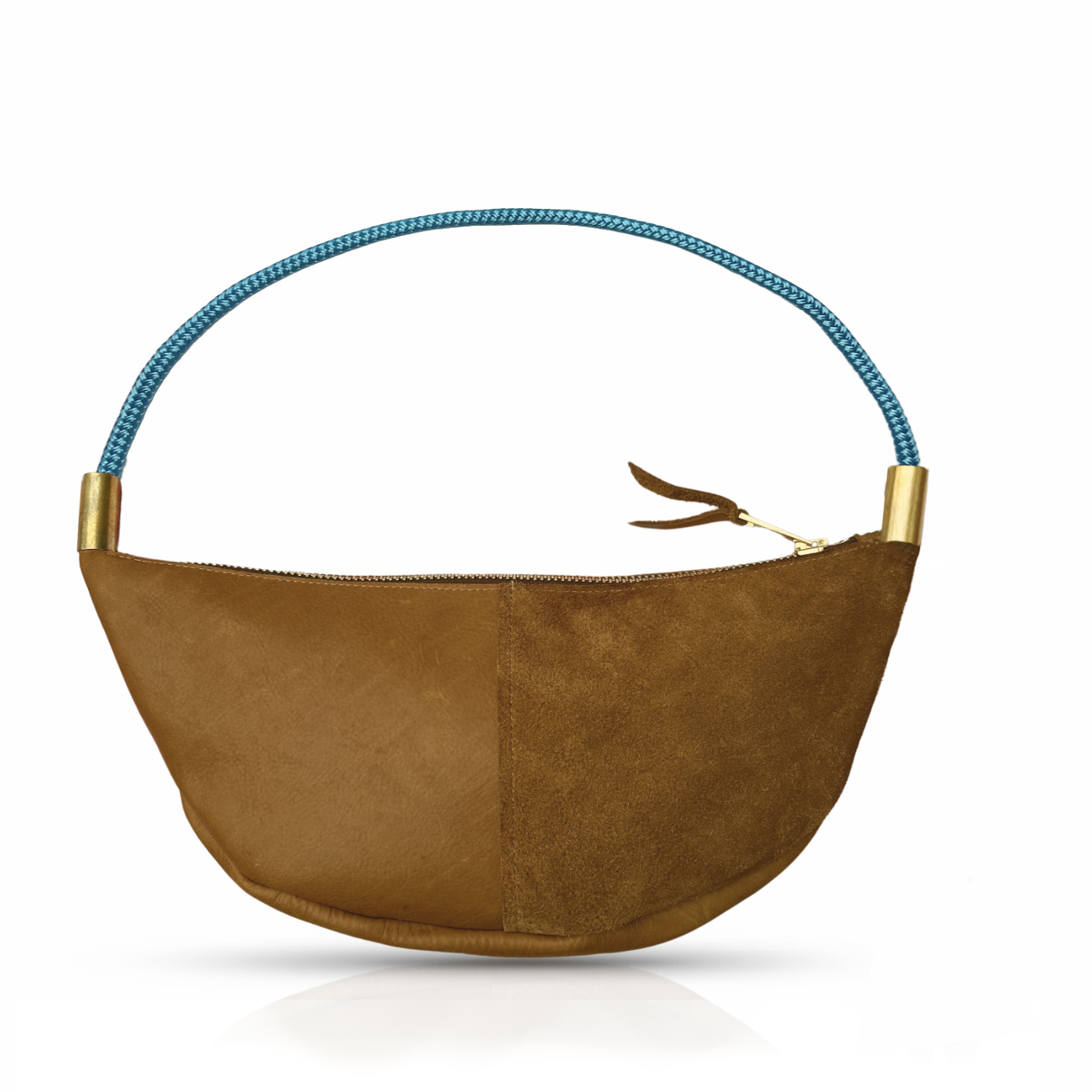 Sling #Rope Color_Carribean Blue#Rope Handle Length_Short Shoulder (25”)#Add Ons_Handbag Only