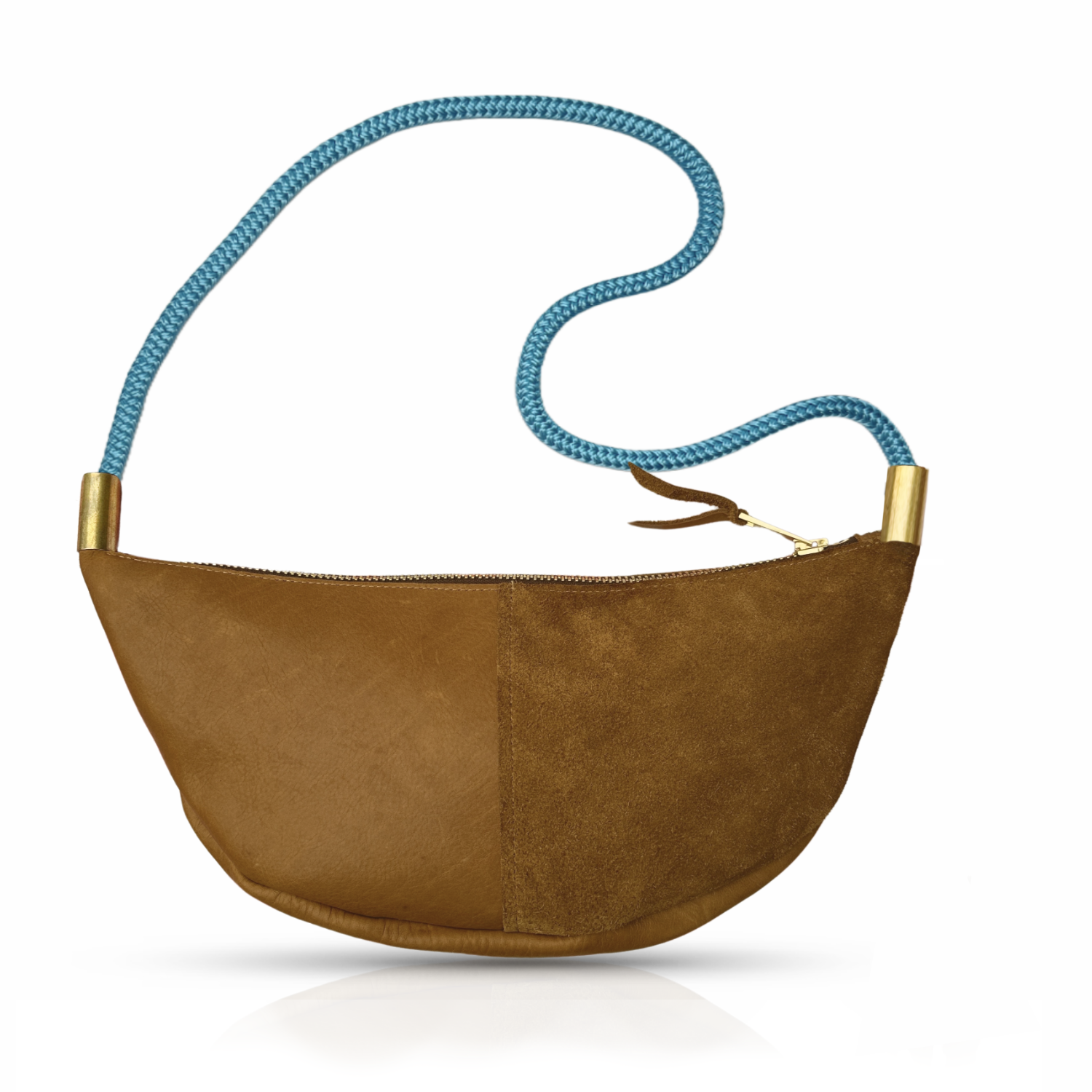 Sling #Rope Color_Carribean Blue#Rope Handle Length_Long Shoulder (35”)#Add Ons_Handbag Only