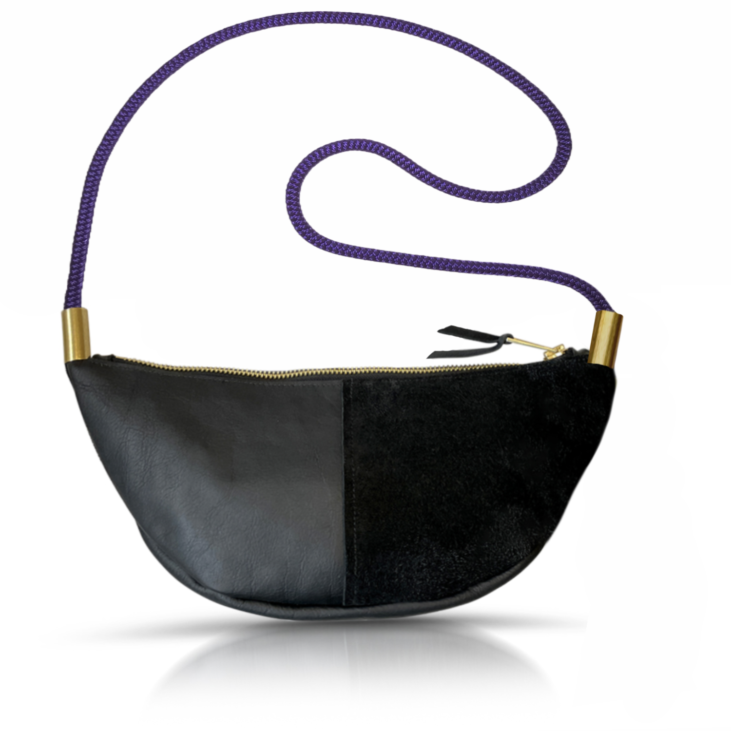 Sling #Rope Color_Purple Mussel Shell#Rope Handle Length_Long Crossbody (50")#Add Ons_Handbag Only