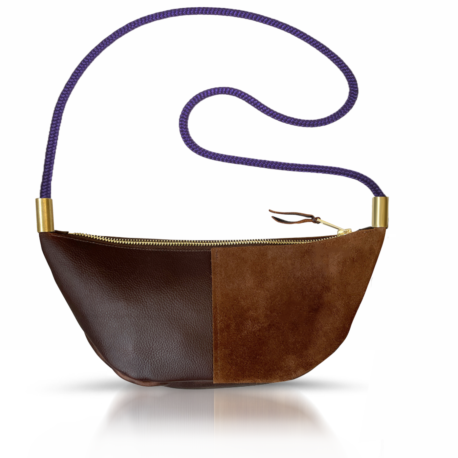 Sling #Rope Color_Purple Mussel Shell#Rope Handle Length_Long Crossbody (50")#Add Ons_Handbag Only