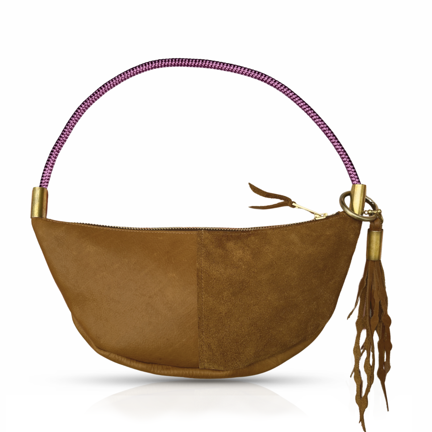 Sling #Rope Color_Purple Beach Rose#Rope Handle Length_Short Shoulder (25”)#Add Ons_Add a Matching Seaweed Tassel (save $10)
