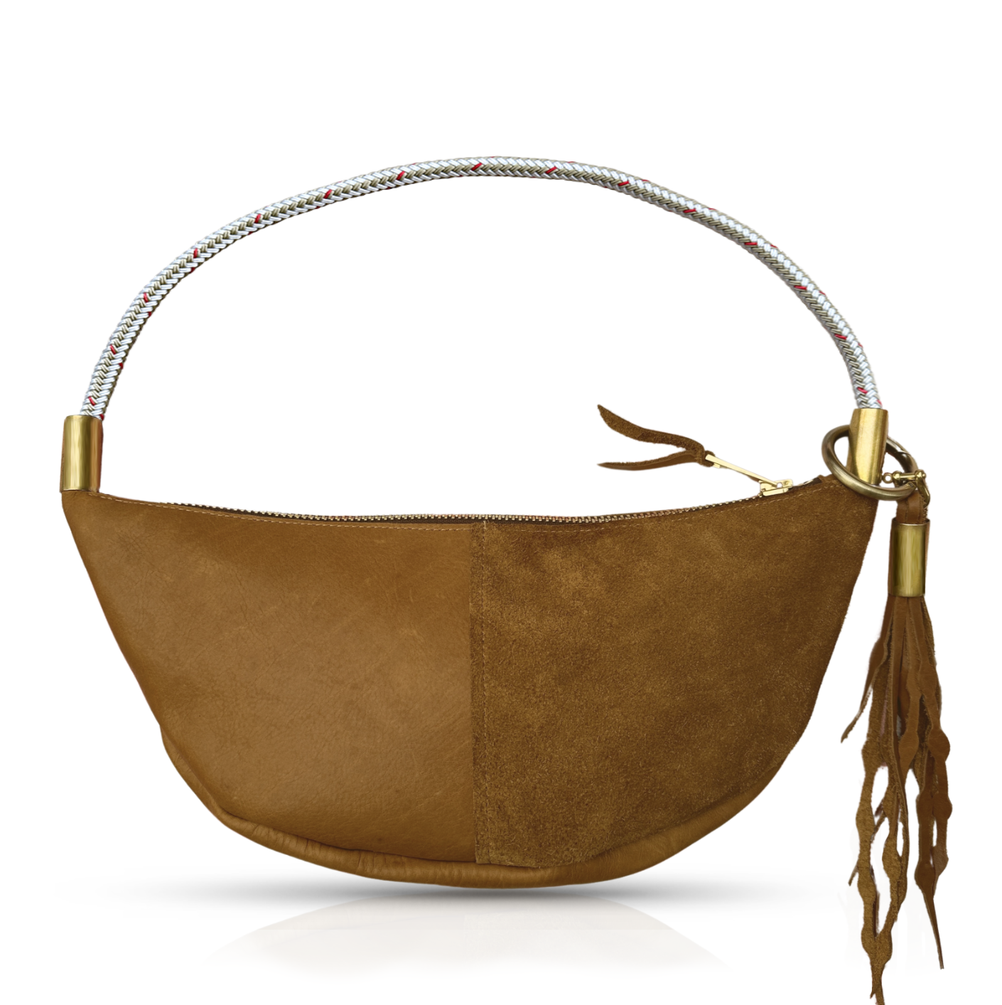 Sling #Rope Color_Oyster Shell Gold#Rope Handle Length_Short Shoulder (25”)#Add Ons_Add a Matching Seaweed Tassel (save $10)