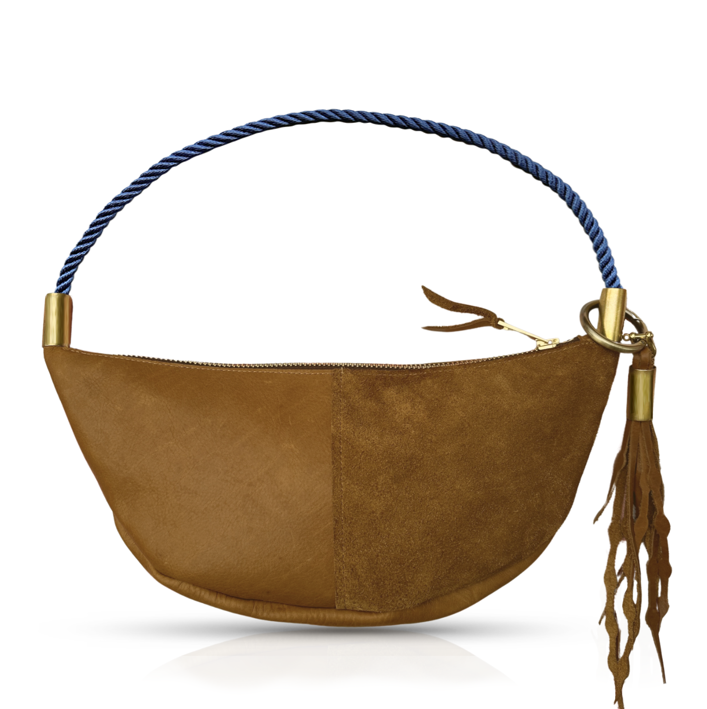 Sling #Rope Color_New England Navy#Rope Handle Length_Short Shoulder (25”)#Add Ons_Add a Matching Seaweed Tassel (save $10)