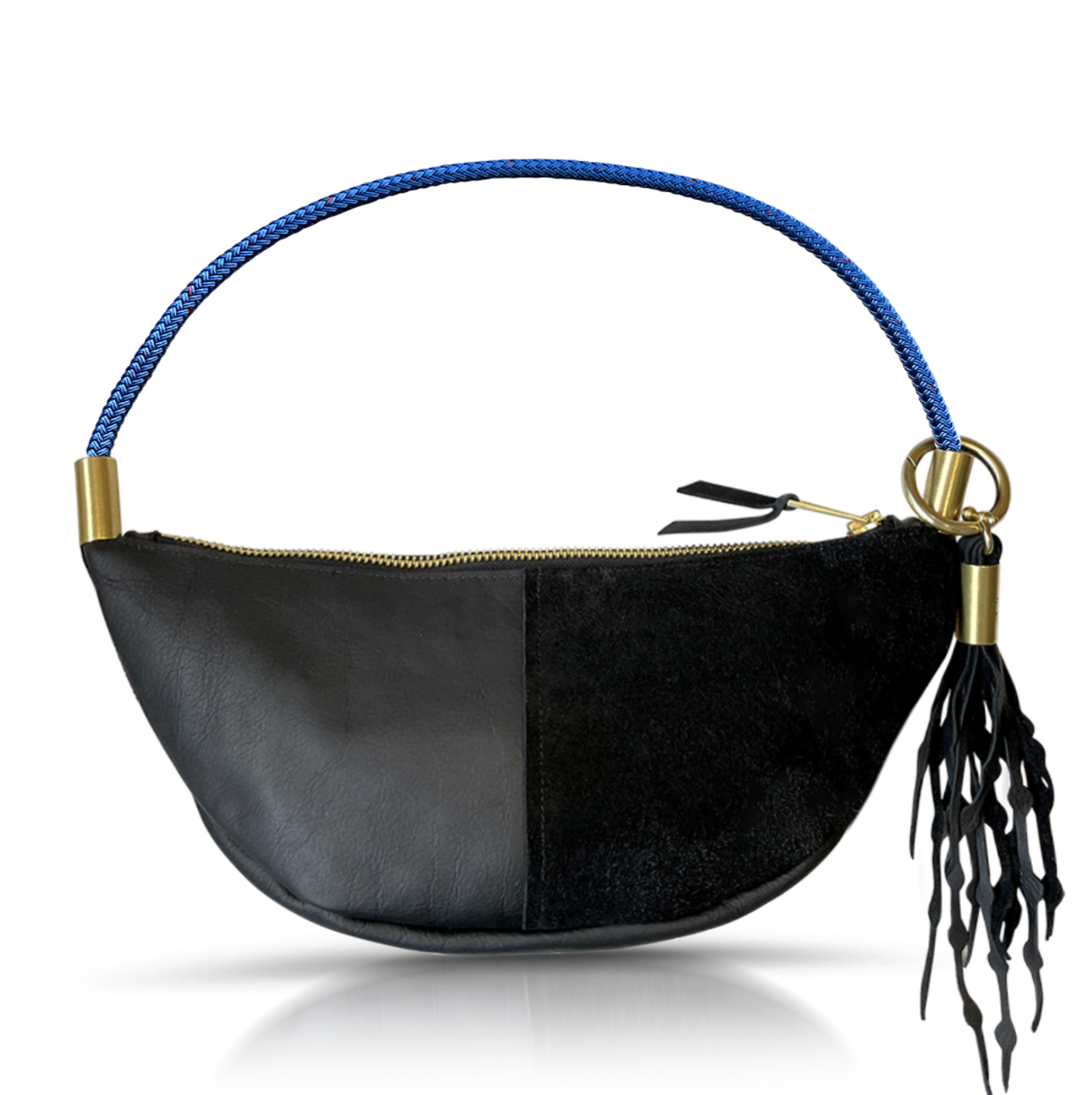 Sling #Rope Color_Harborside Blue#Rope Handle Length_Short Shoulder (25”)#Add Ons_Add a Matching Seaweed Tassel (save $10)