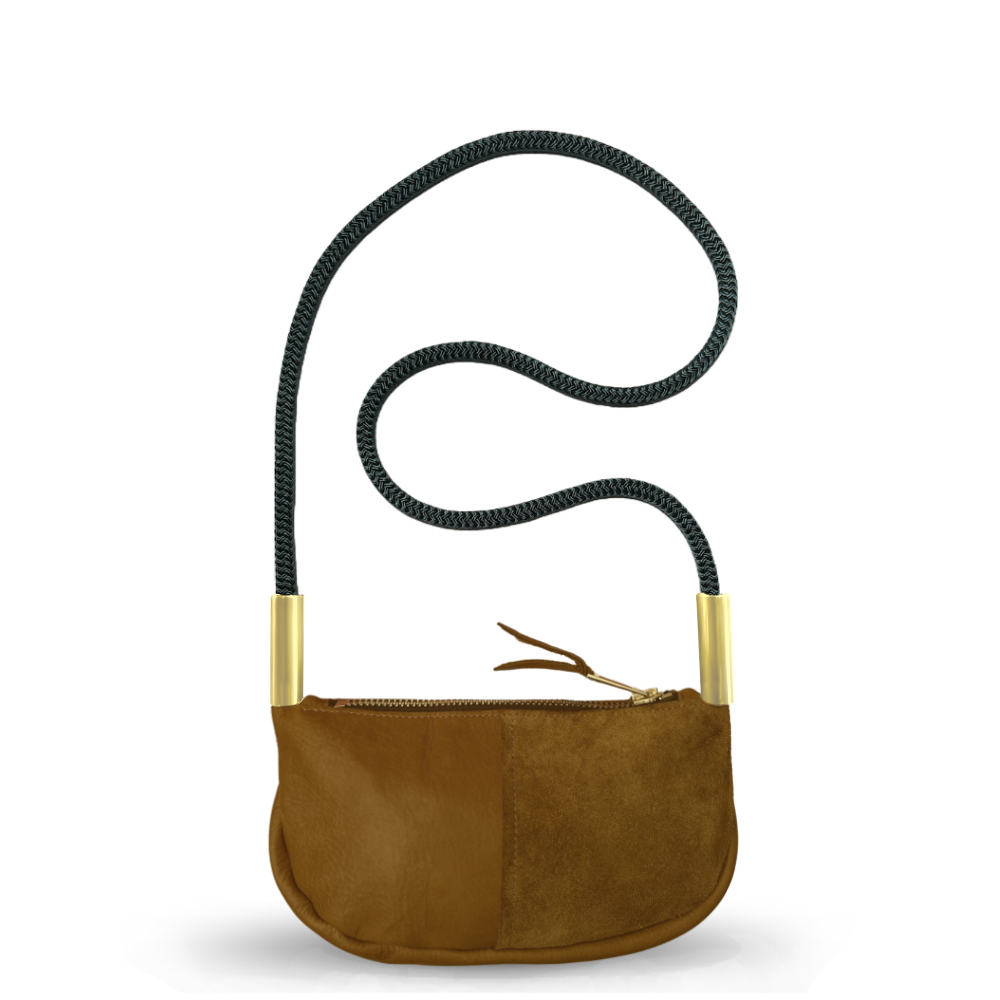 Zip Crossbody #Rope Color_Pine Green#Rope Handle Length_Crossbody (50")#Add Ons_Handbag Only
