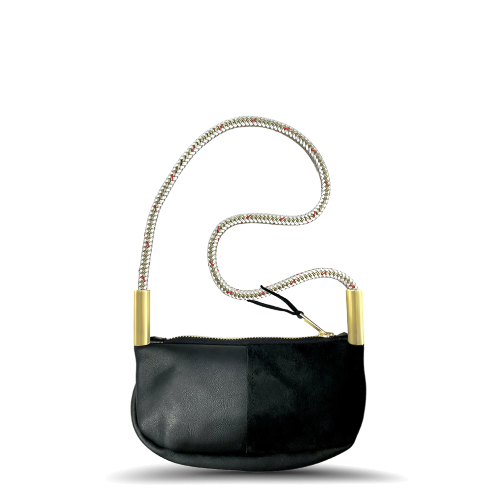 Zip Crossbody #Rope Color_Oyster Shell Gold#Rope Handle Length_Shoulder (35")#Add Ons_Handbag Only