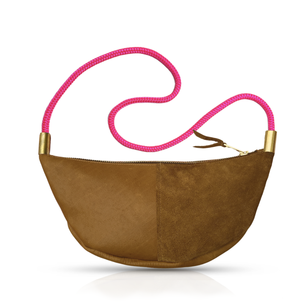 Sling #Rope Color_Neon Pink#Rope Handle Length_Short Crossbody (40”)#Add Ons_Handbag Only