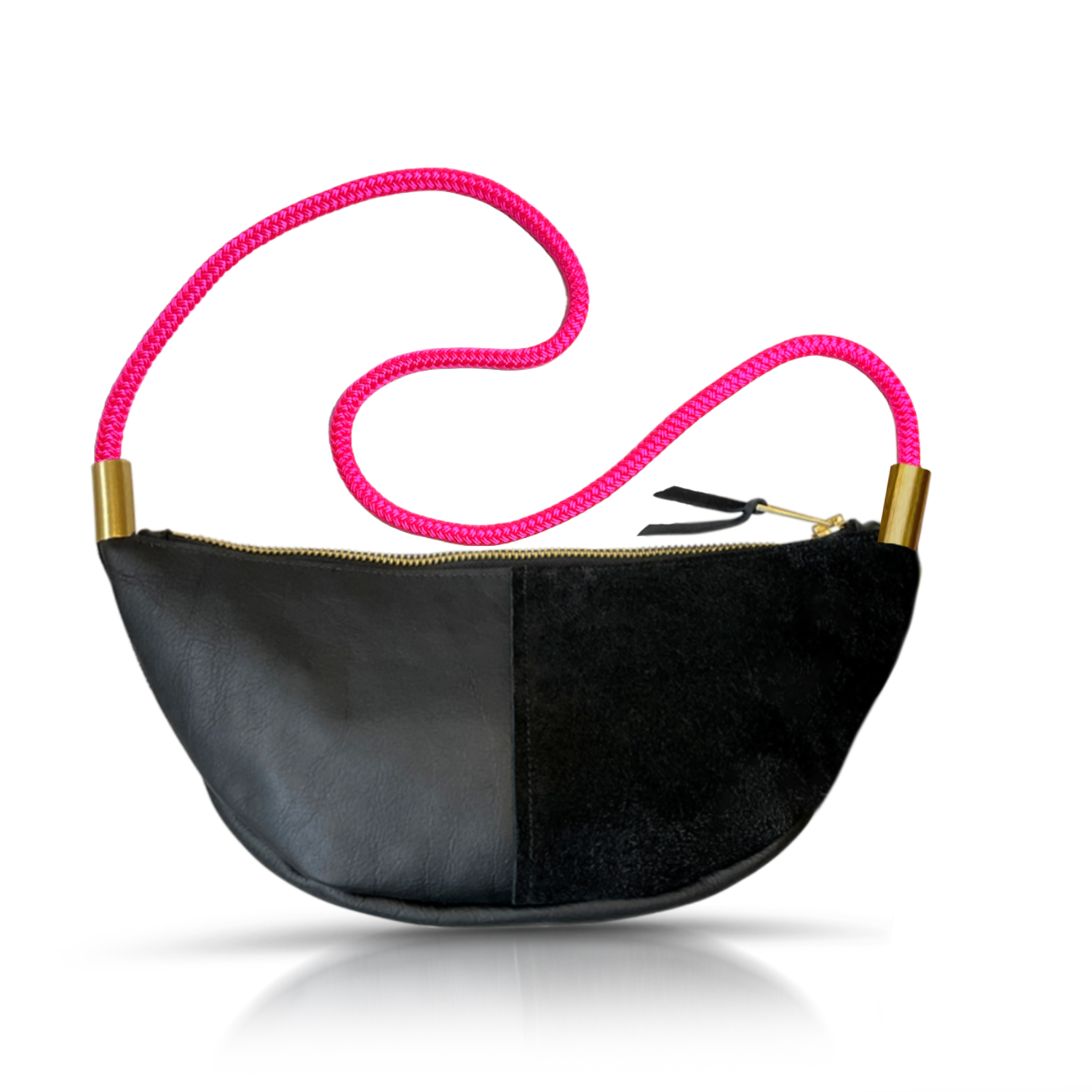 Sling #Rope Color_Neon Pink#Rope Handle Length_Short Crossbody (40”)#Add Ons_Handbag Only