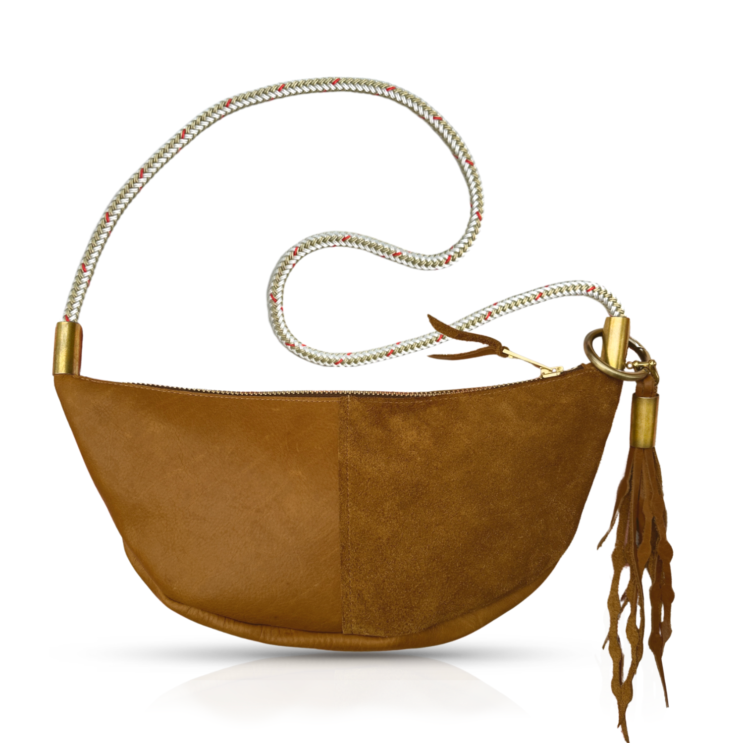 Sling #Rope Color_Oyster Shell Gold#Rope Handle Length_Short Crossbody (40”)#Add Ons_Add a Matching Seaweed Tassel (save $10)