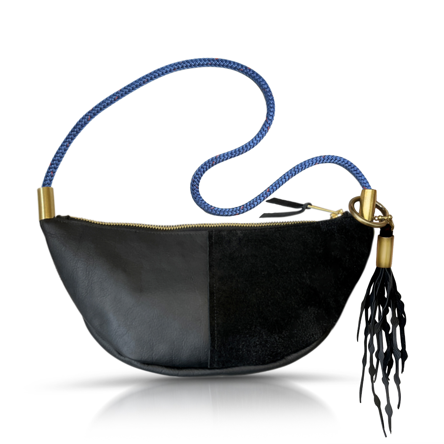 Sling #Rope Color_Harborside Blue#Rope Handle Length_Long Shoulder (35”)#Add Ons_Add a Matching Seaweed Tassel (save $10)