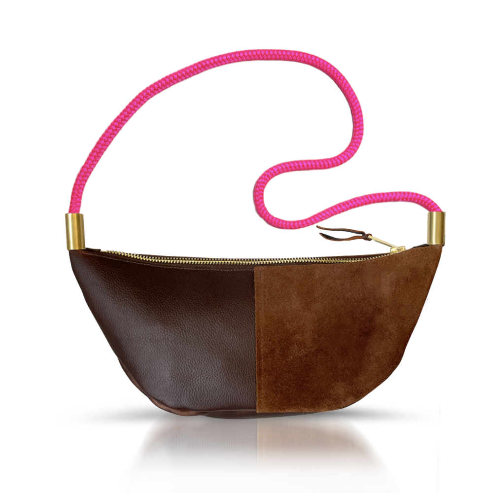 Sling #Rope Color_Neon Pink#Rope Handle Length_Long Shoulder (35”)#Add Ons_Handbag Only