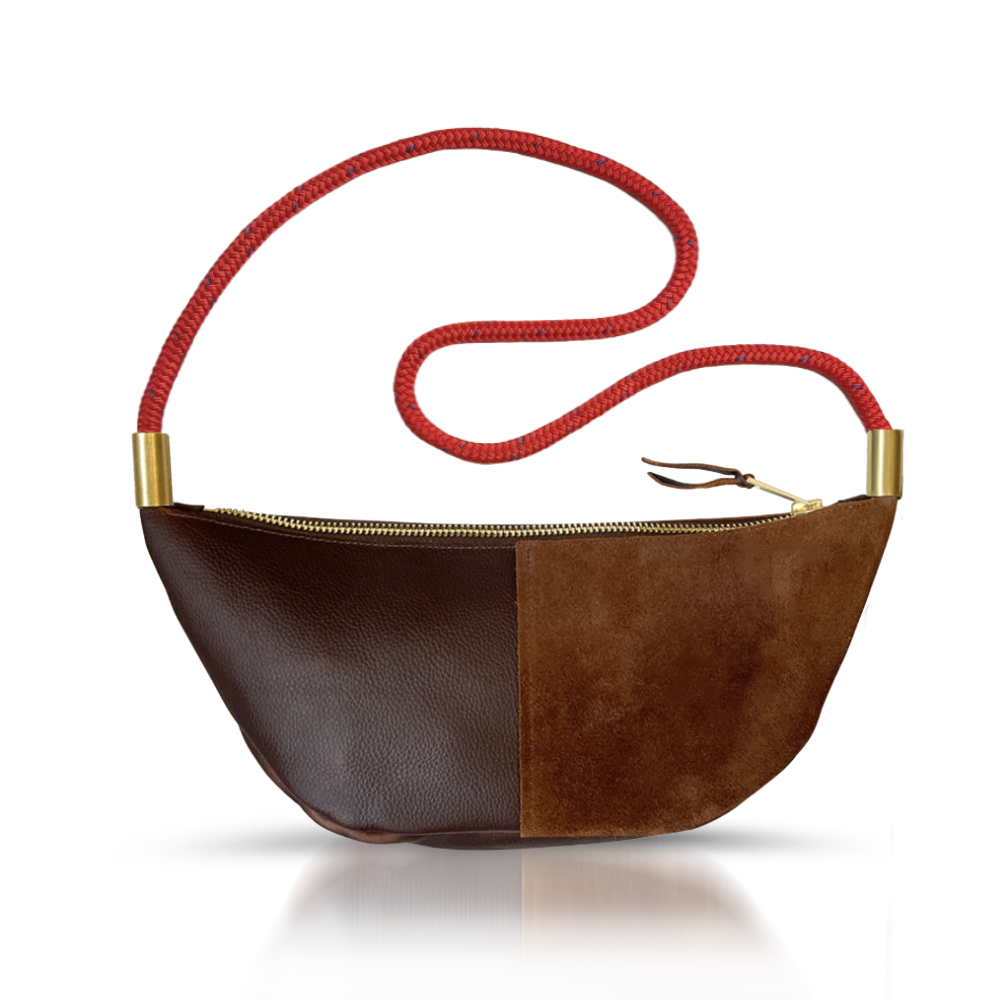 Sling #Rope Color_Winterberry Red#Rope Handle Length_Short Crossbody (40”)#Add Ons_Handbag Only