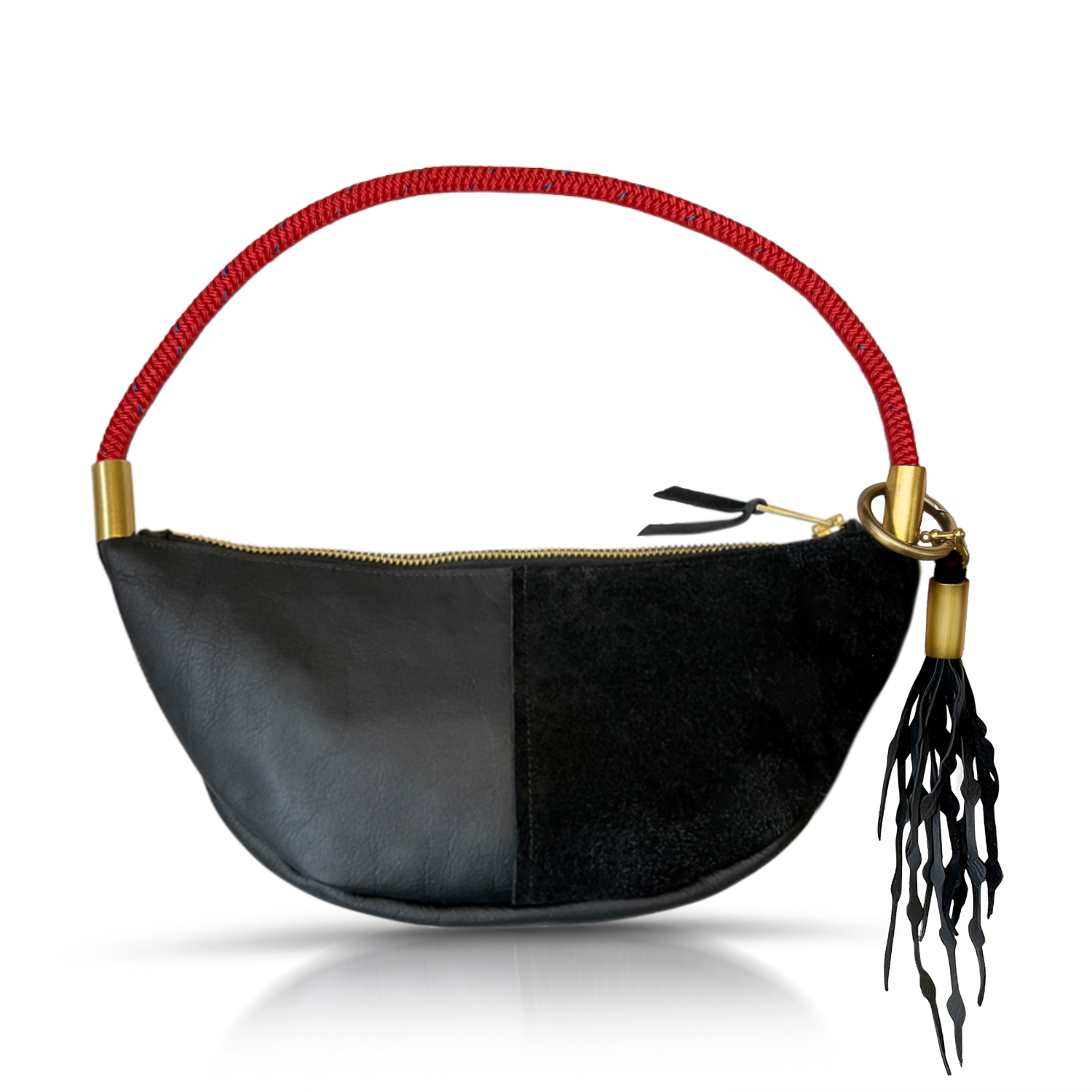 Sling #Rope Color_Winterberry Red#Rope Handle Length_Short Shoulder (25”)#Add Ons_Add a Matching Seaweed Tassel (save $10)
