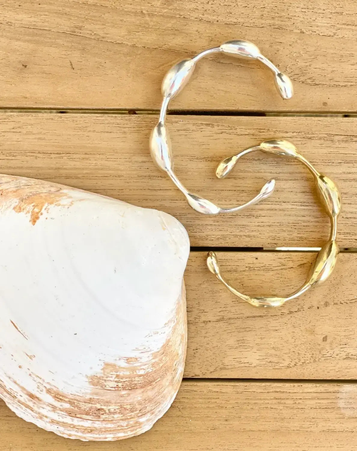Seaweed Bracelet // in Polished Brass