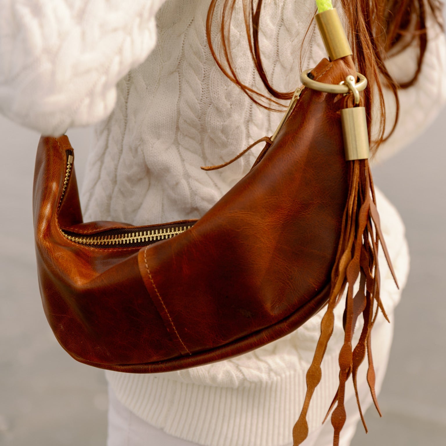 Sling // in Brown Tourmaline with Harborside Blue Rope