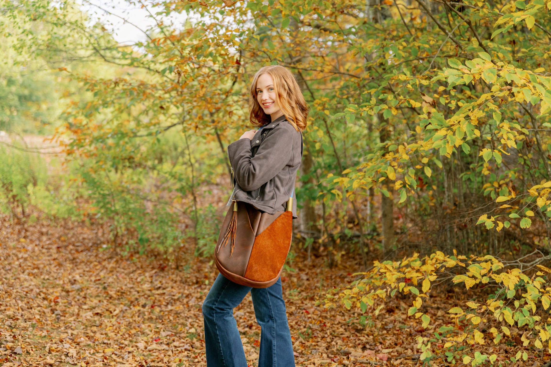 Original Wildwood Bag // Large Crossbody in Brown Leather