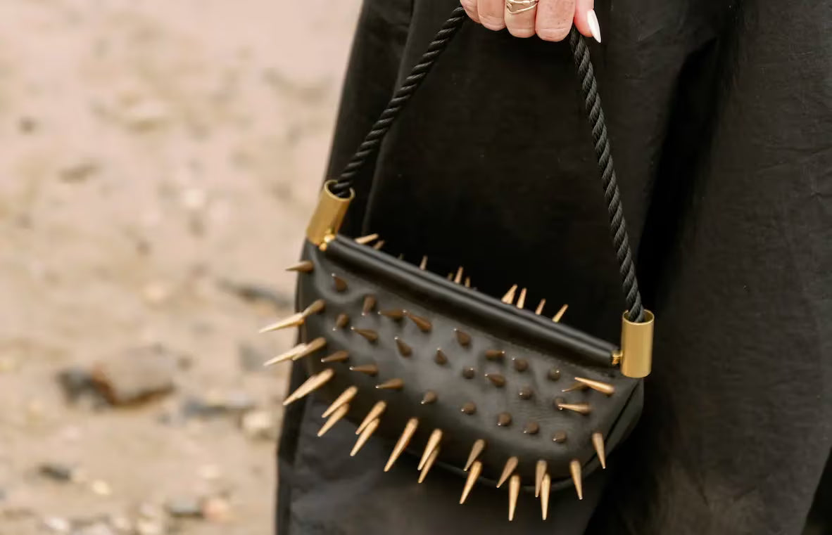 Sea Urchin Bag // Kaiya in Black Leather