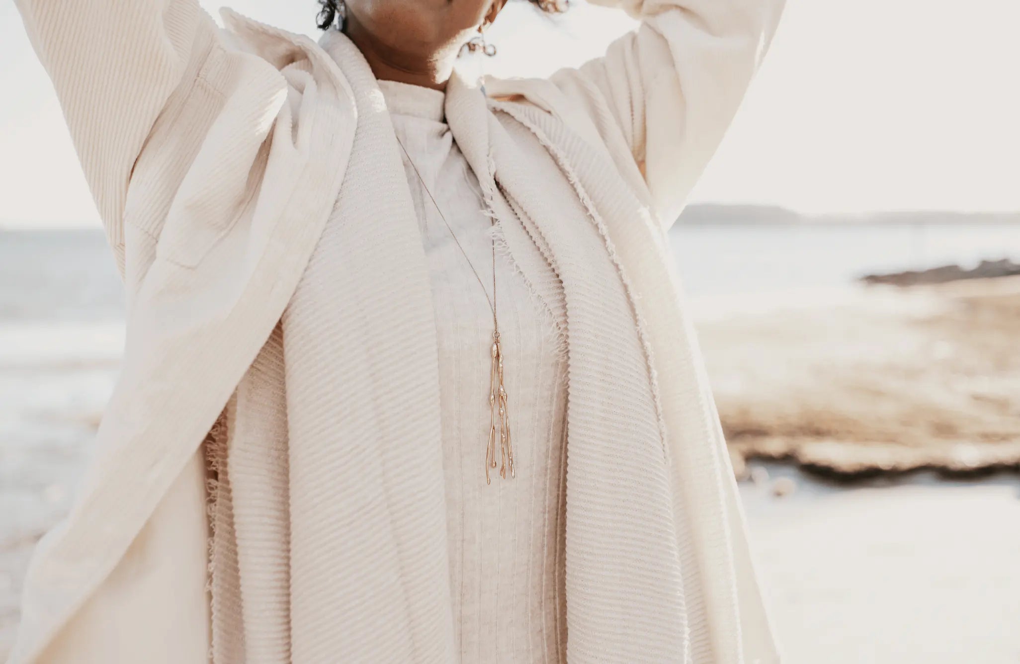 Seaweed Necklace // in Gold