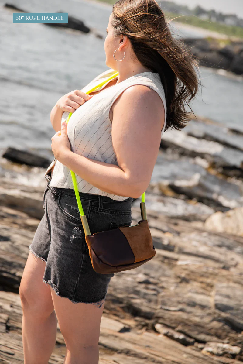 Zip Crossbody // in Brown Leather