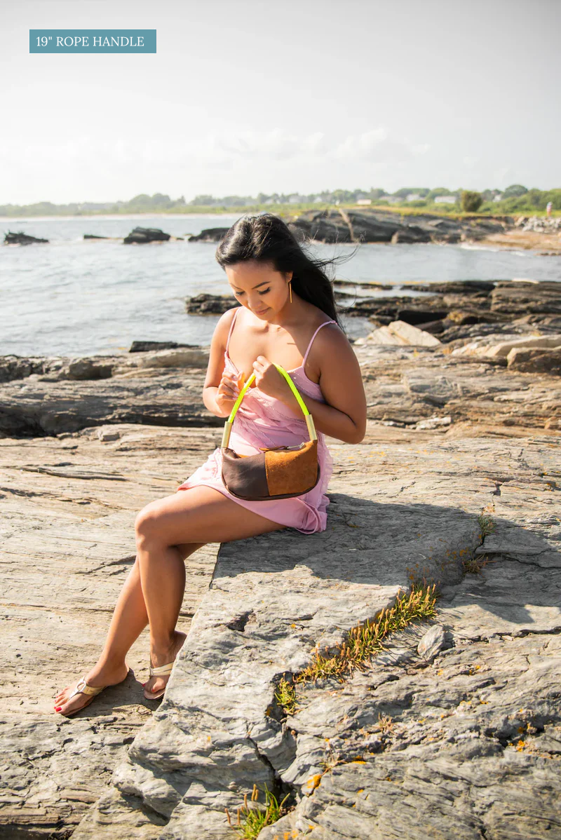 Zip Crossbody // in Brown Leather