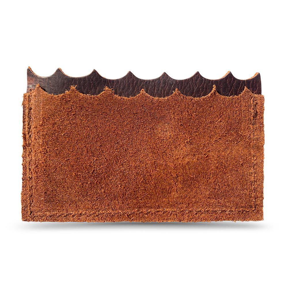 Brown Leather Card Holder "Inspired By Salt Air"