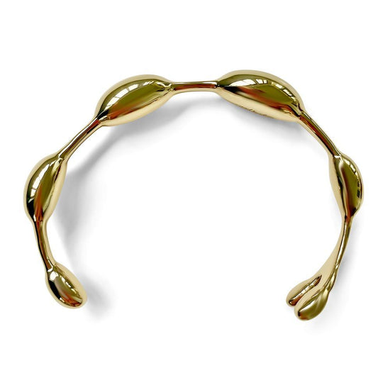 Seaweed Bracelet in Polished Brass
