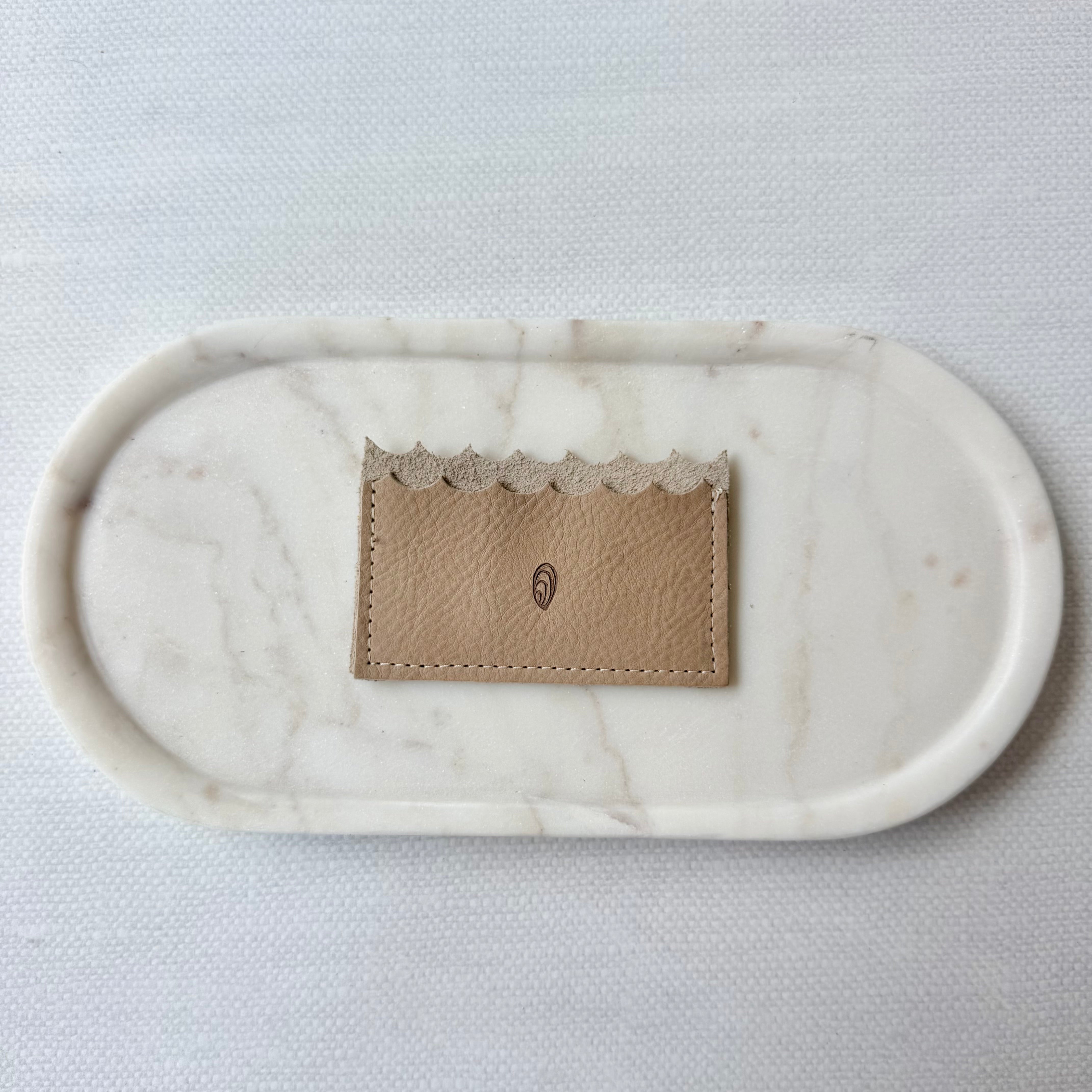 #107 Mini Wallet // Warm Sand Leather (1st quality)