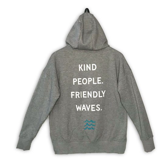 #11 Gray Beach Club Hoodie (Sea Breeze)