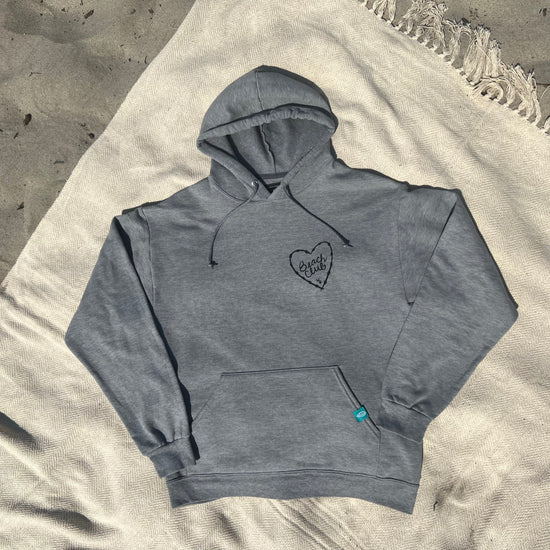 #12 Gray Beach Club Pull Over Hoodie (Seabreeze)