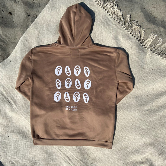 #16 Tan Beach Club Pull Over Hoodie (Seabreeze)