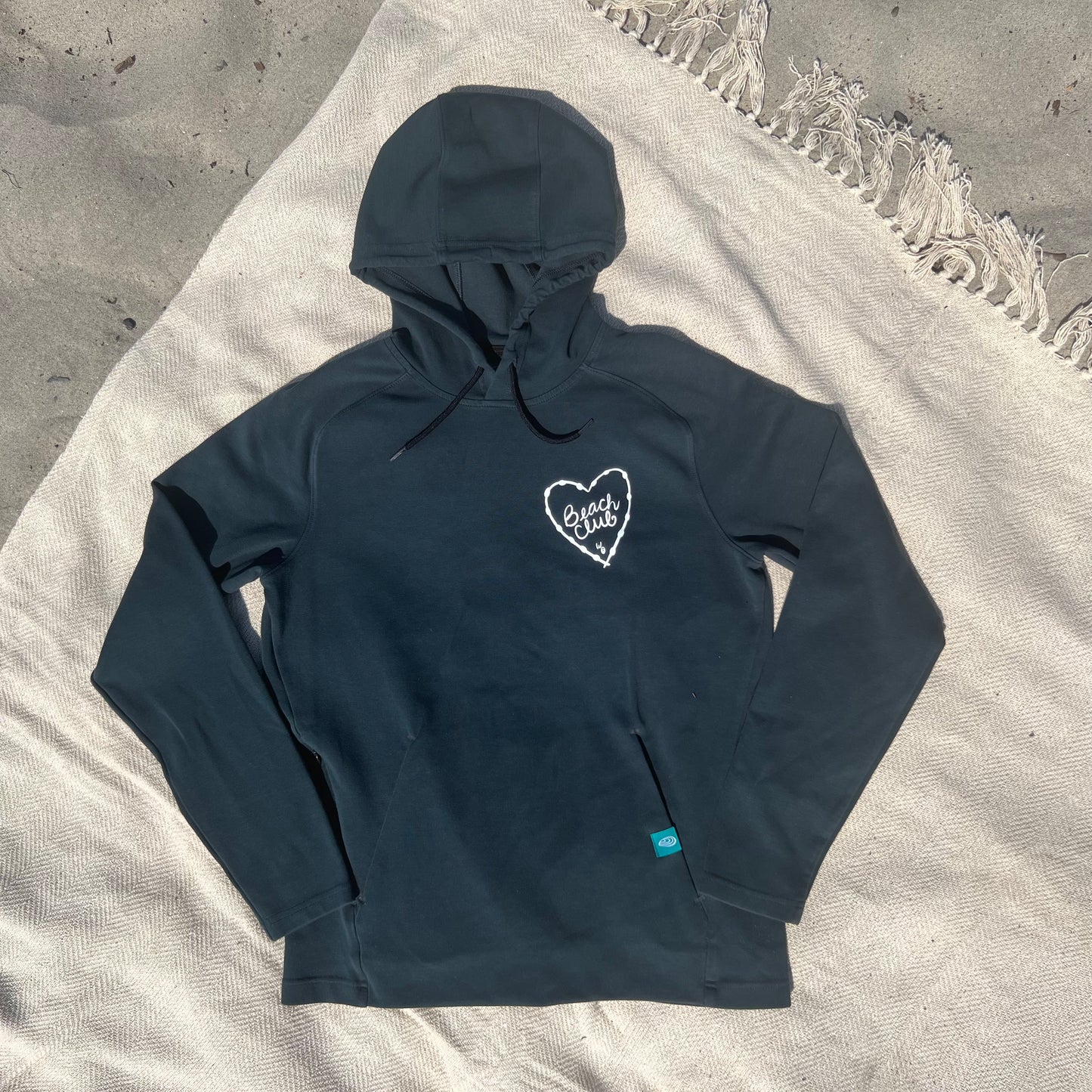 #18  Dark Green Beach Club Pull Over Hoodie (Driftwood)