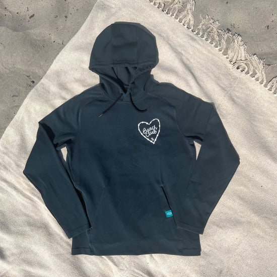 #18  Dark Green Beach Club Pull Over Hoodie (Driftwood)
