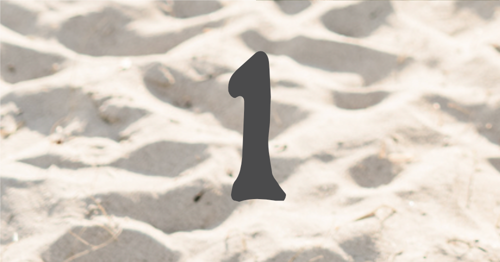 1 in sand