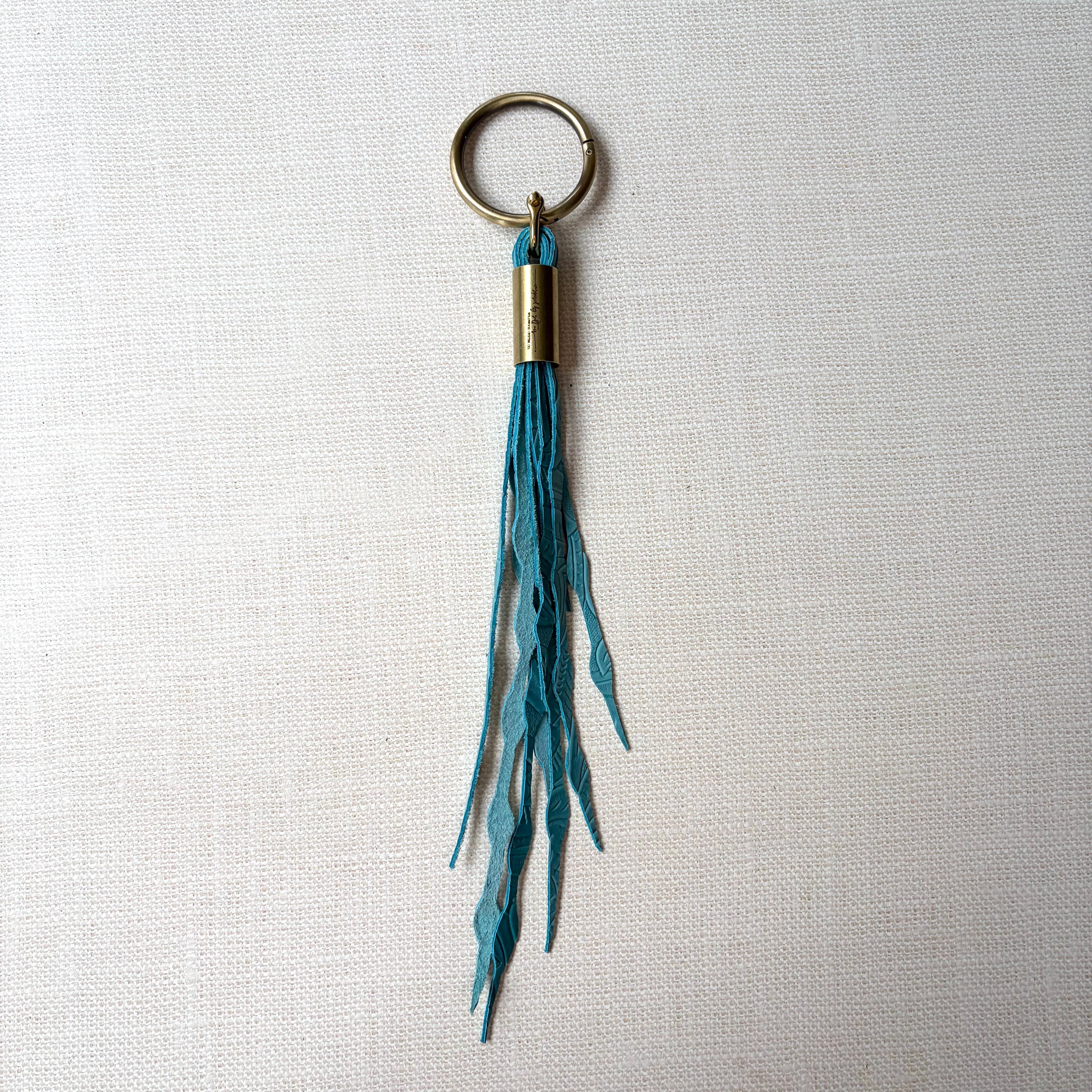 #01 Seaweed Tassel // Turquoise Beach Cowgirl Leather (1st quality)