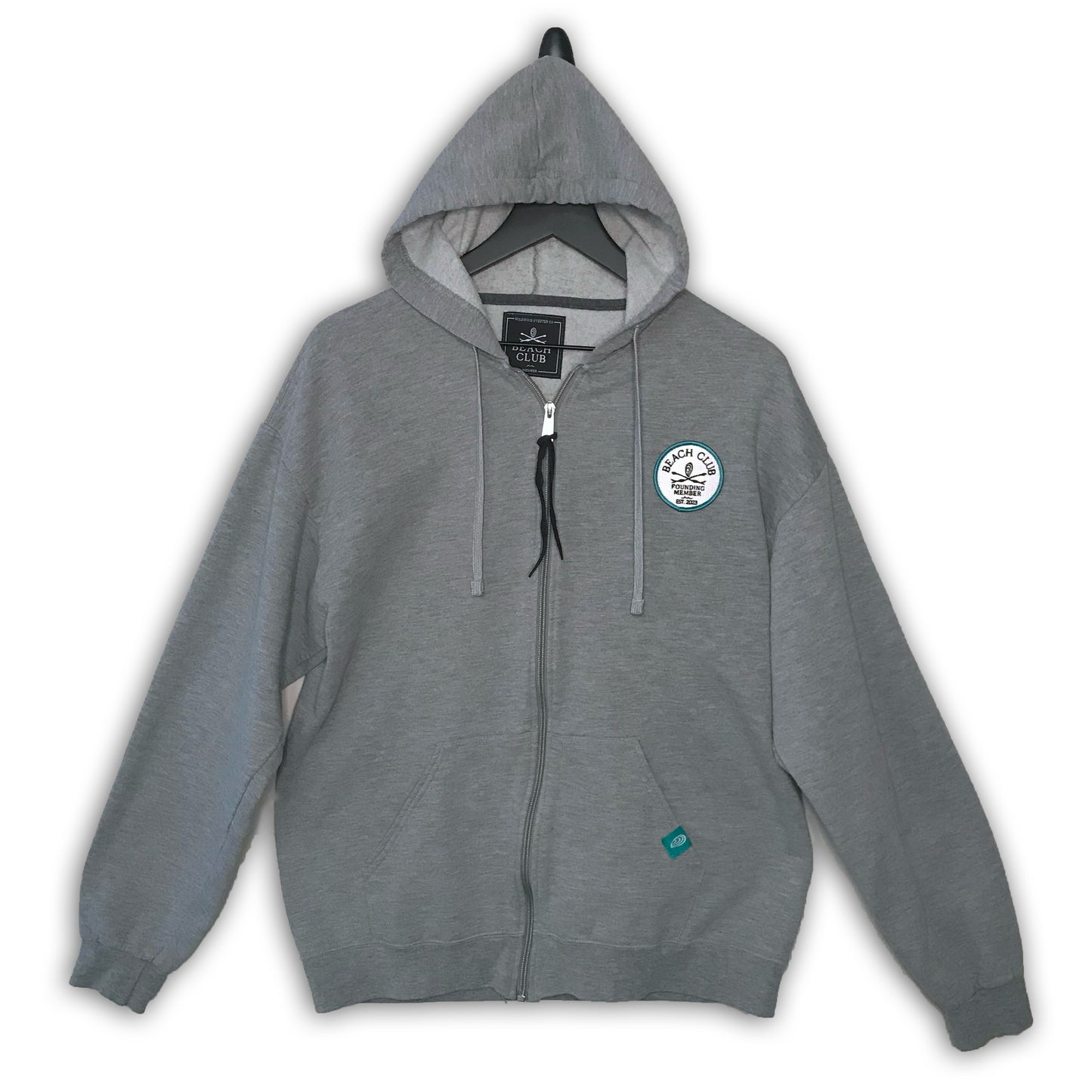 #26 Light Gray Beach Club Zip Hoodie (Cove)